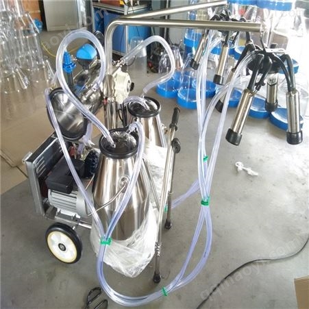 奶牛擠奶機(jī) 雙桶真空泵奶牛擠奶器 金沃 奶山羊擠奶器 充電牛擠奶器