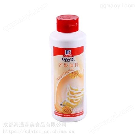 味好美芒果甜伴/圣代淋酱酸奶布丁蛋糕果酱甜点 甜伴冰淇淋原料 1L*6瓶