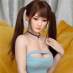 如她美 男用性玩偶 带骨架TPE身体植发款硅胶实体娃娃 用品