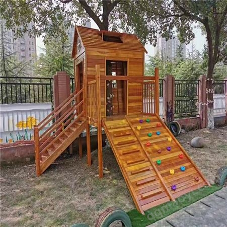 户外大型儿童滑滑梯生产厂家 幼儿园木质儿童攀爬玩具滑梯 景区非标滑梯定做