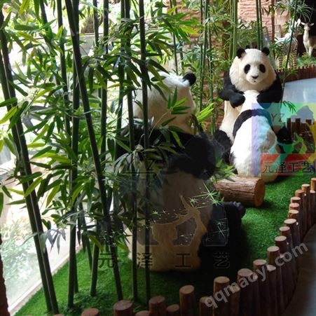 大型景區動物雕塑模型動物園動物模型制作工廠 仿真熊貓