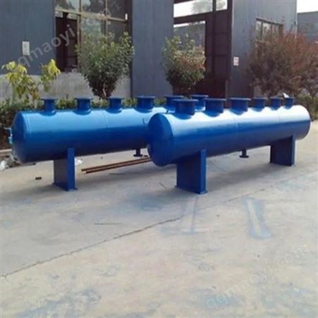 按需定制不銹鋼集分水器空調鍋爐用機房找銘航
